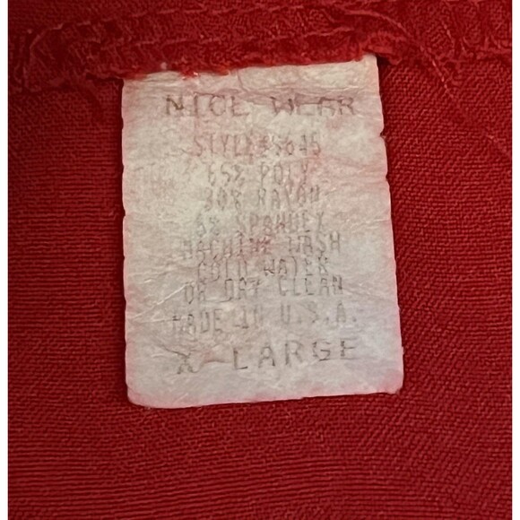 Nice Wear Skirt Womens XL Red Pencil Career Office Work Made in USA Vintage 90s - Picture 5 of 5